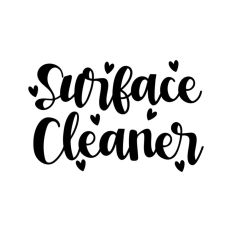 Surface Cleaner Heart Cleaning Label