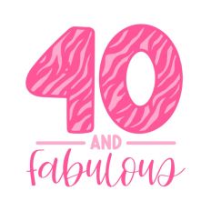 40 & Fabulous Tiger Print