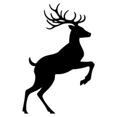 Stag Deer Reindeer Shape Silhouette Christmas Animal