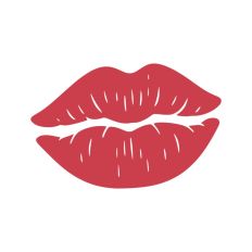 Lips Lipstick Stain Kiss Valentine's Day