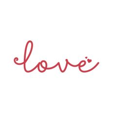 Love Script Text Valentine's Day Quote