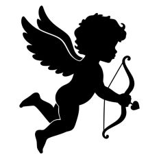 Cupid With Bow And Arrow Hearts Valentine's Day