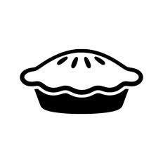 Pie Outline Icon Food