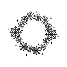 Spider Web Halloween Frame