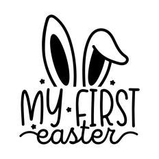 My First Easter Baby Newborn Bunny Quote Spring