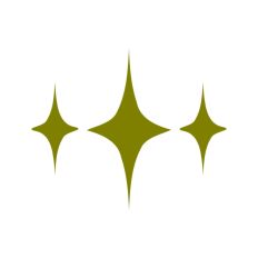 Three Sparkling Stars Starburst Twinkle 