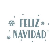 Feliz Navidad Snowflake Holidays Quote Text