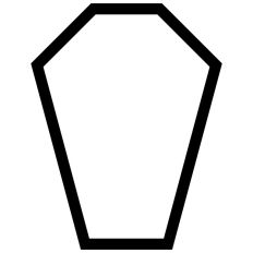 Halloween Coffin Outline