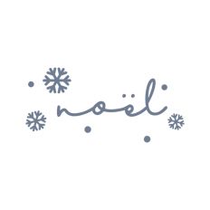 Noel Christmas Holidays Text Snowflakes Words