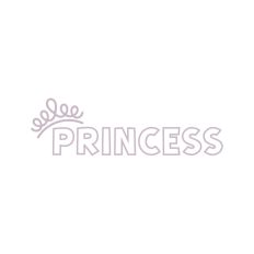 Princess Crown Tiara Royal Royalty Text Quote Script