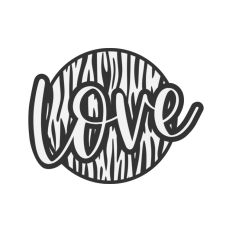 Love Zebra Print Pattern
