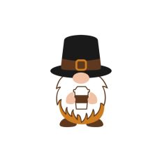 Fall Autumn Gonk Gnome With Coffee Thanksgiving