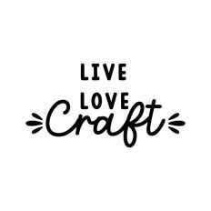 Live Love Craft Quote Script Handmade Crafter