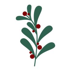 Holly Branch Christmas Holidays Winter