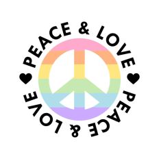 Peace and Love Rainbow