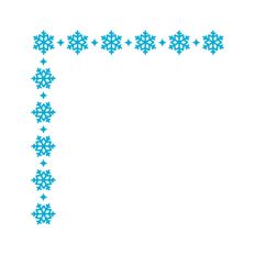 Snowflake Christmas Winter Frame Border Background