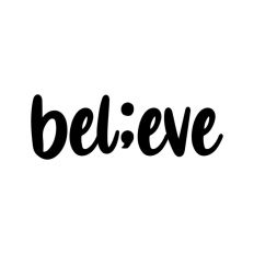 Believe Semicolon Mental Health Symbol