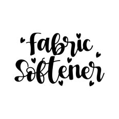 Fabric Softener Heart Cleaning Label