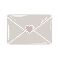 Love Letter Heart Envelope Heart Stamp