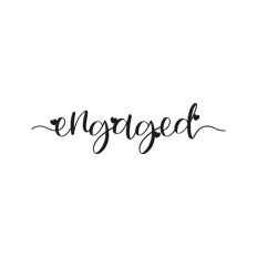 Engaged, Engagement Cake Topper