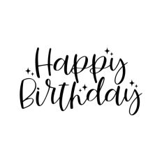 Happy Birthday Delicate Sparkles