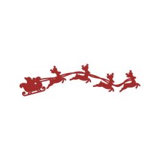 Christmas Santa Sleigh Reindeer Gifts Eve Winter
