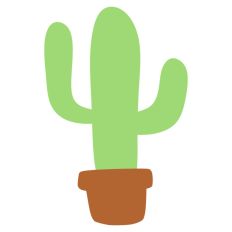 Simple Cactus in Pot