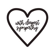 With Deepest Sympathy Heart
