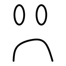Sad Face Doodle