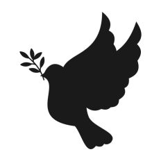 Flying Dove with Branch