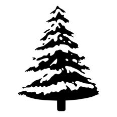Realistic Tree Winter Snowy Christmas 