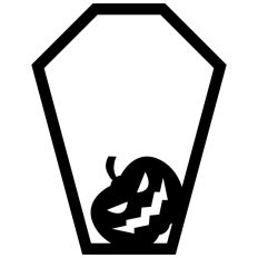 Pumpkin Halloween Coffin