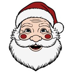 Santa Face Father Christmas Winter