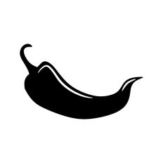 Chili Pepper Silhouette 
