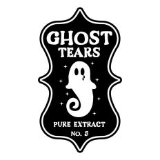 Ghost Tears Potion Bottle Label Halloween Witch