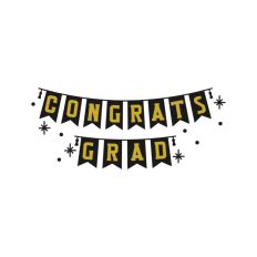 Congrats Grad Banner Sparkle