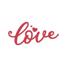 Love Script Text Valentine's Day Quote