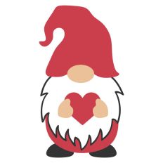 Gonk Gnome Love Heart Valentine's Day