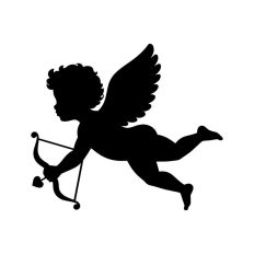 Cupid With Bow And Arrow Hearts Valentine's Day