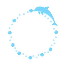 Dolphin Bubble Border 