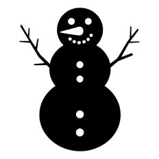 Happy Snowman Christmas Winter Snow