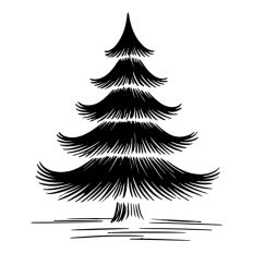 Pine Tree Forest Winter Spruce Christmas