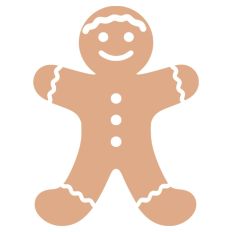 Gingerbread Christmas Man Woman Cookie 