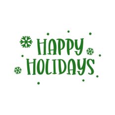 Happy Holidays Snowflake Quote