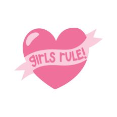 Girls Rule Girl Power Women's Day Quote Feminist