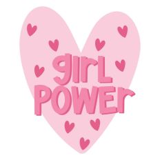 Girl Power Heart Feminism Equality International Women's Day