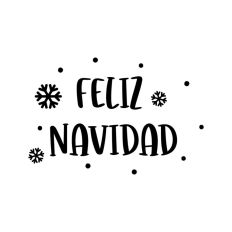 Feliz Navidad Snowflake Holidays Quote Text