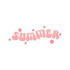 Hello Summer Sun Seasons Word Text Script