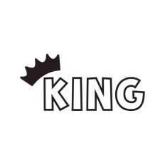 King Crown Tiara Royal Royalty Text Quote Script