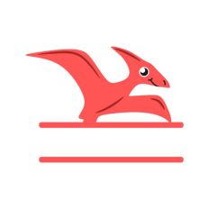 Flying Dinosaur Name Tag